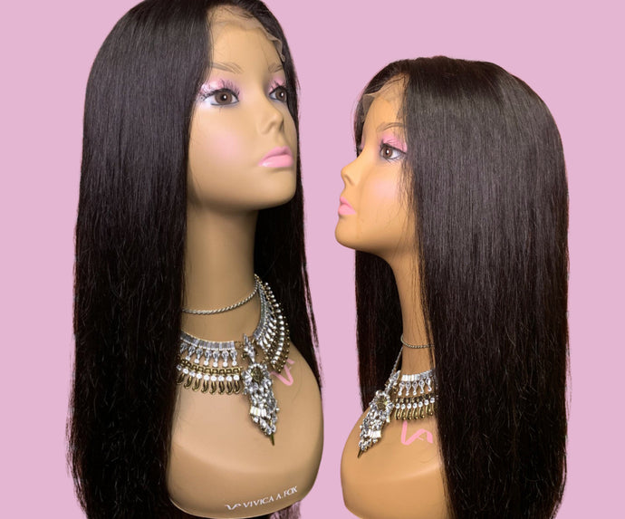 Brazilian Mink Straight Frontal 13X4  Wig
